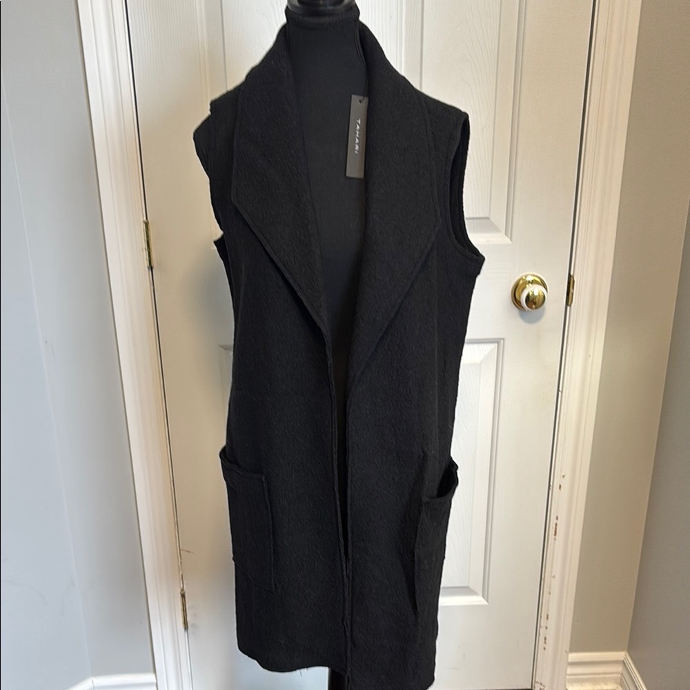 Black Sleeveless Jacket